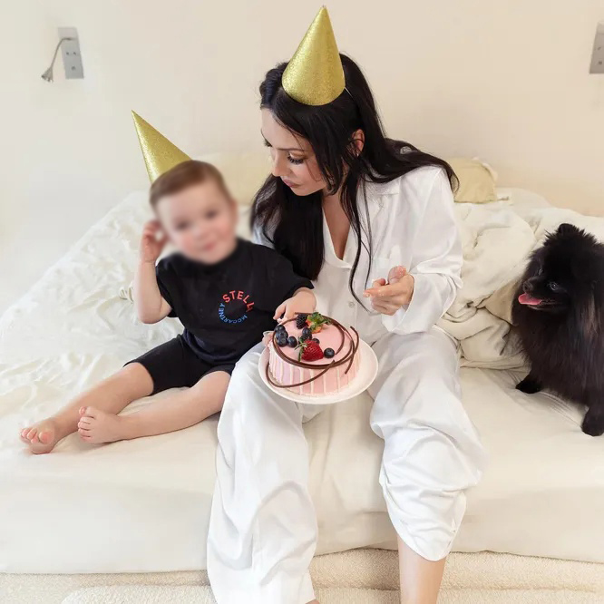Ольга Серябкина показала сына Луку в свой день рождения
