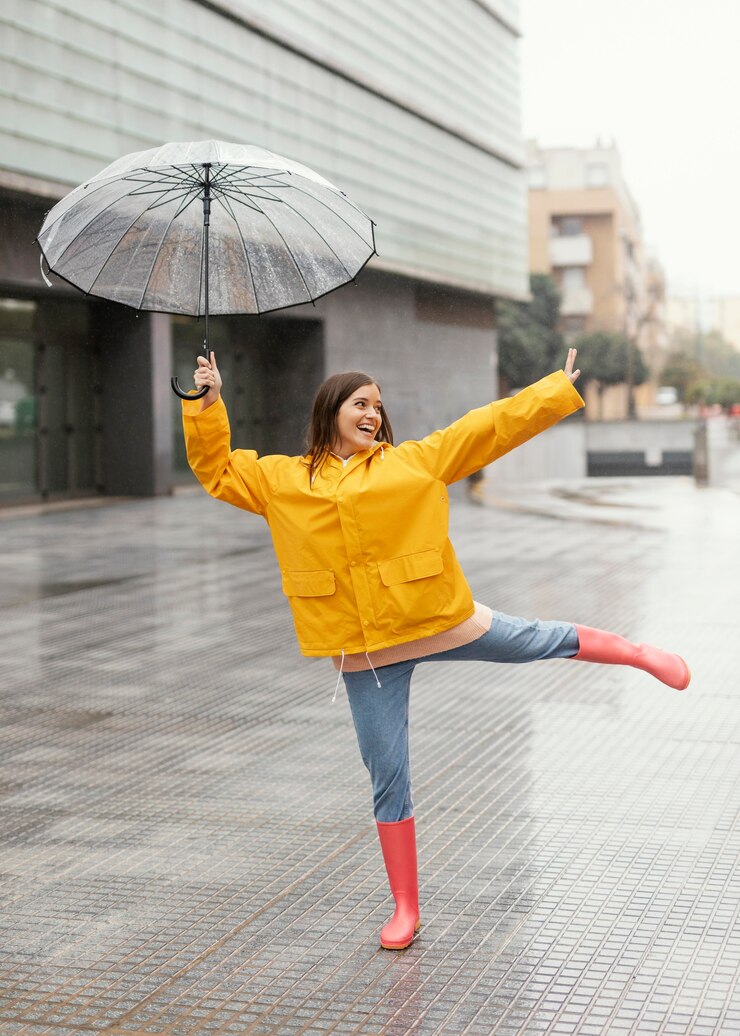 зонт девушка женщина дождь